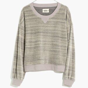 BRAND NEW | Madewell | MWL Velour Space-Dyed Crewneck Sweatshirt | Large